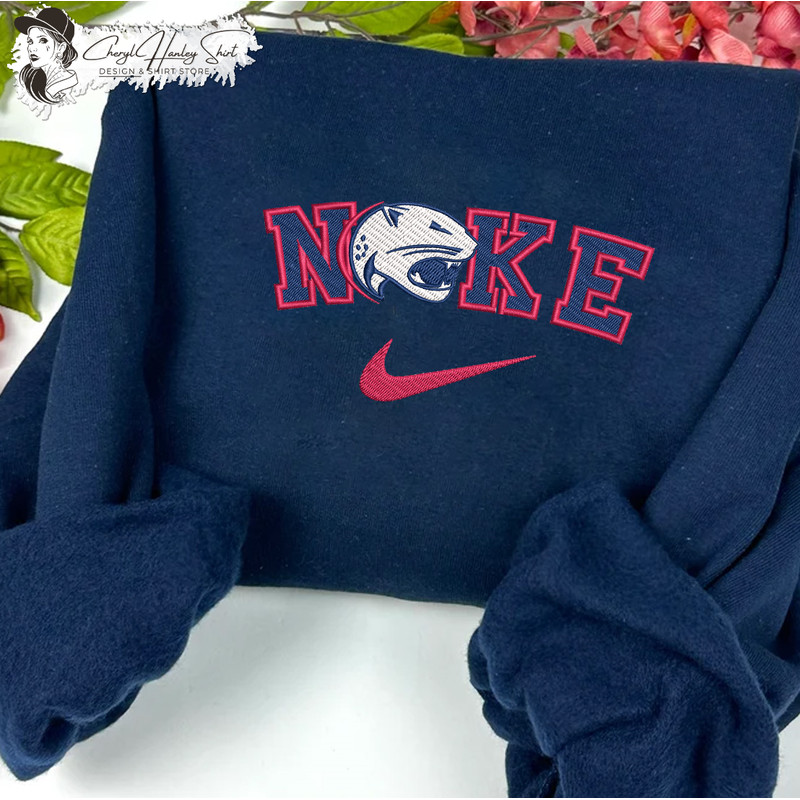 Nike South Alabama Jaguars Embroidered Sweatshirt, NCAA Embroidered Sweater, South Alabama Jaguars Shirt, Unisex Shirt.jpg