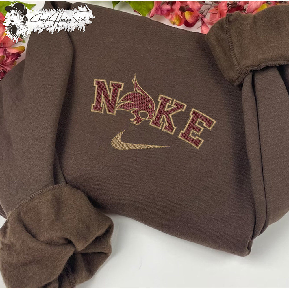 Nike Texas State Bobcats Embroidered Sweatshirt, NCAA Embroidered Sweater, Texas State Bobcats Shirt, Unisex Shirt.jpg