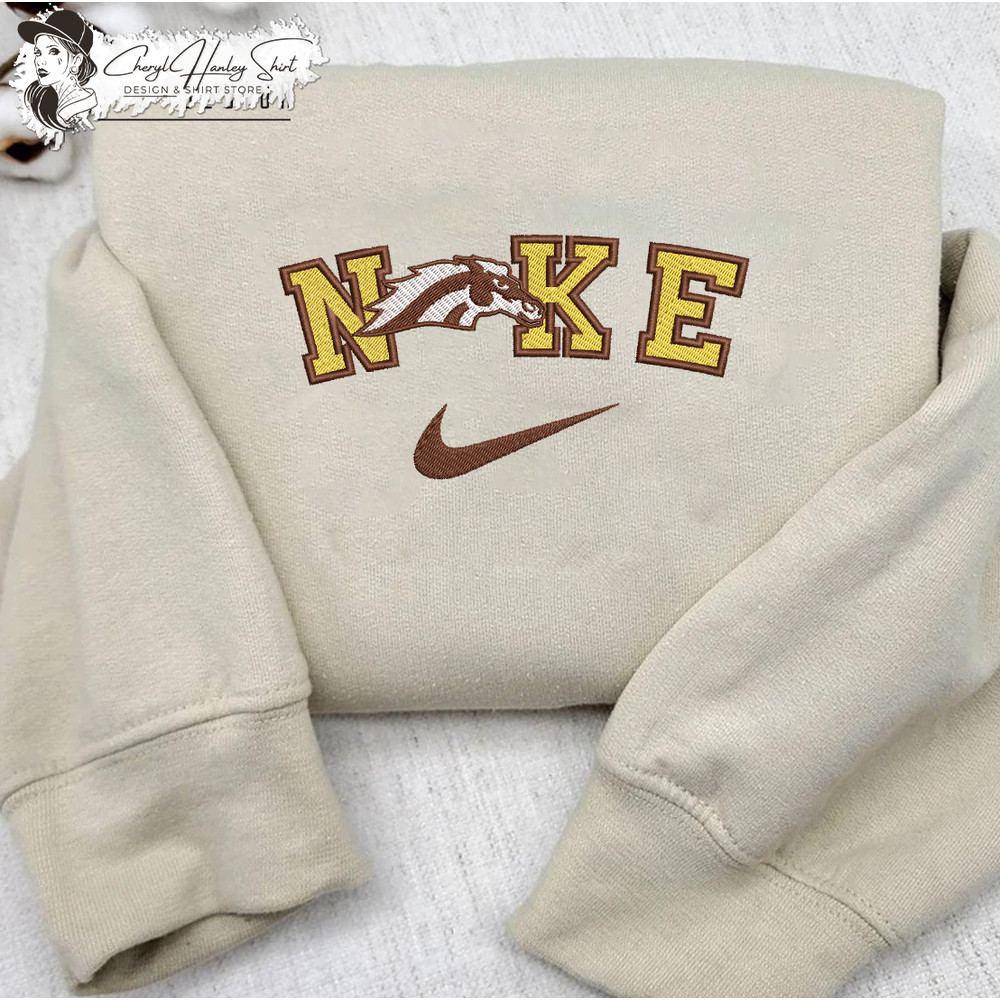 Nike Western Michigan Broncos Embroidered Sweatshirt, NCAA Embroidered Sweater, Western Michigan Shirt, Unisex Shirt.jpg