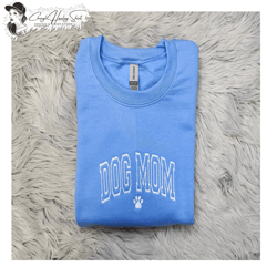 embroidered dog mom sweatshirt - dog mama gift