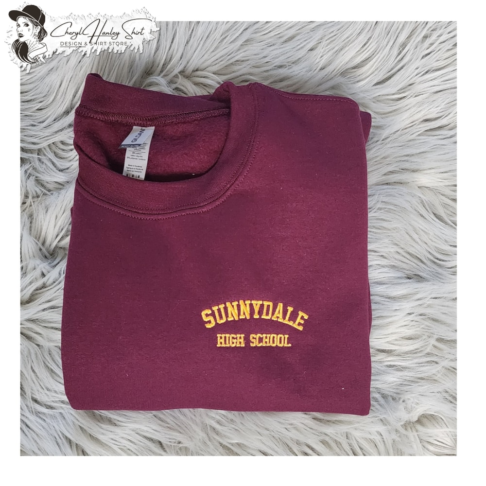 Embroidered Sunnydale High School Unisex Sweatshirt, Buffy Sweatshirt, Buffy The Vampire Slayer, Sunnydale Razorbacks,.jpg