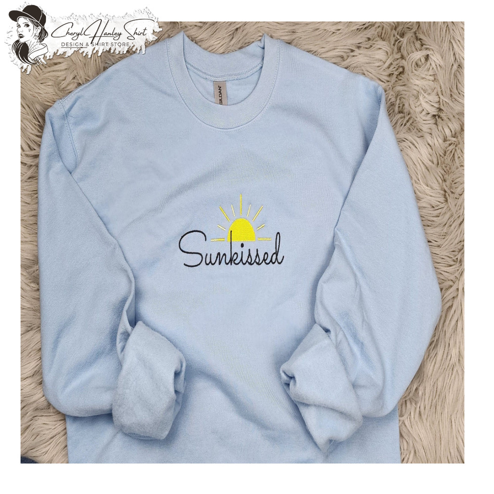 Sunkissed Embroidered Crewneck - Beach Life - Summer Style Embroidered Sun-kissed.jpg