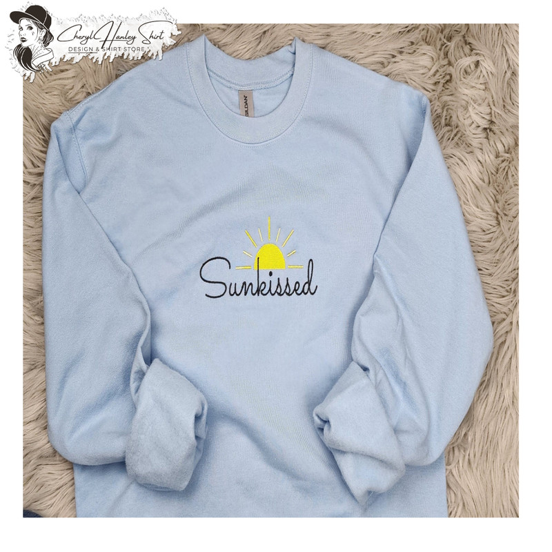 Sunkissed Embroidered Crewneck - Beach Life - Summer Style Embroidered Sun-kissed.jpg