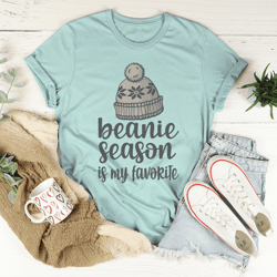 beanie season tee
