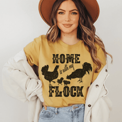 home is with my flock tee
