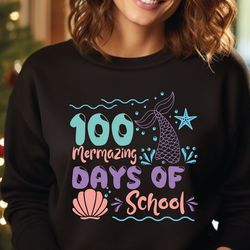 100 days of school sweatshirt, 100 days of school hoodie, back to school gift, teacher gift, funny school sweater, stude