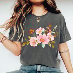 flower shirt, flower t-shirt, gift for flower lover tee, aesthetic flower t-shirt, wildflowers shirt, gift for women, sa