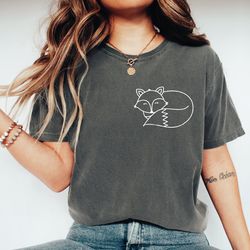 fox t-shirt, cute fox shirt, fox lover shirt, gift for fox tees, fox shirt, funny animal tshirt, animal lover crewneck,
