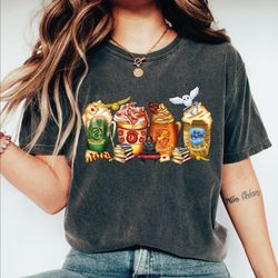 halloween coffee comfort colors shirt, halloween coffee shirt, harry coffee shirt, pumpkin spice latte iced warm autumn