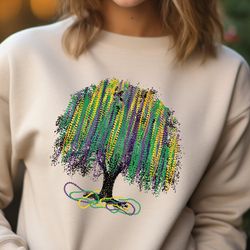 mardi gras bead tree sweatshirt, mardi gras tree sweater, mardi gras party hoodie, fat tuesday sweatshirt, mardi gras da