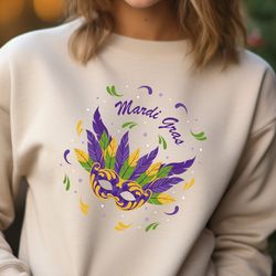 mardi gras sweatshirt, mardi gras party sweater, cute mardi gras hoodie, mardi gras crewneck, sa533