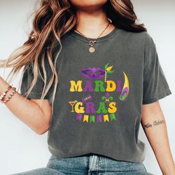 mardi gras t-shirt, mardi party shirt, purple green gold mardi gras, mardi gras carnival tee, mardi gras tuesday gift, s