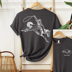 personalized cowboy t-shirt, cowboys western shirt, cowboy tee, country crewneck, western shirts, cowgirl crewneck, sa48