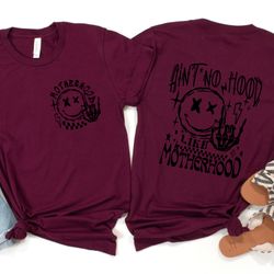 aint no hood like motherhood t-shirt, motherhood sweatshirt, motherhood rock skeleton sweatshirt, funny mothers day t-sh
