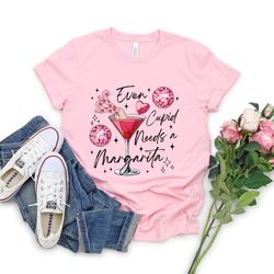 even cupid need a margarita t-shirt, trendy valentine disco ball shirt, funny valentines day, valentine cocktail sweatsh