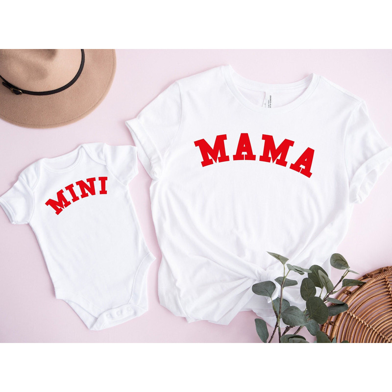 Mama Mini Matching Shirts, Baby Shower Gift, Mama T shirt, Mini Onesie,Mama Mini Toddler Tees,.jpg