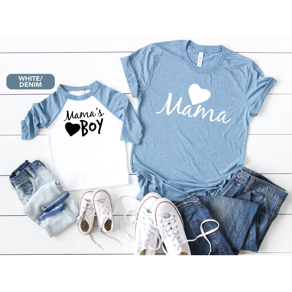 Mama's Boy and Mama Shirts, Mommy and Boy Shirt, Mama's Boy Baseball Tee, Mama Shirt, Boy Mama Shirt, Mom and Son Matching Tee.jpg