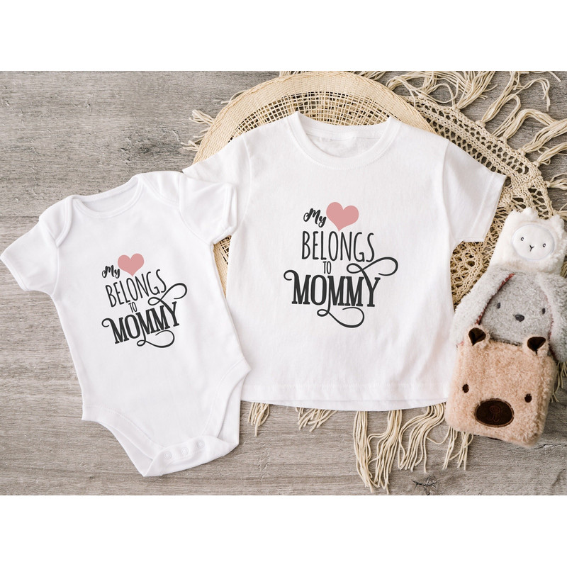 My Heart Belongs To My Mommy Shirt, Cute Mothers Day Shirt Gifts, Happy Mother's Day T-Shirt, Mother's Day Shirts, Funny Gift For Mama.jpg