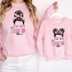 one loved mama mini tshirt, mommy and me outfit, mama mini shirt, matching mommy and me shirts