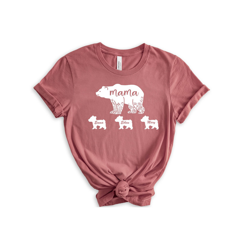 Personalized Mama Bear Children Shirt, Mama Bear Shirt, Custom Mom And Kids Shirt, Gift For Mother, Mom T-Shirt, Mom Gifts.jpg