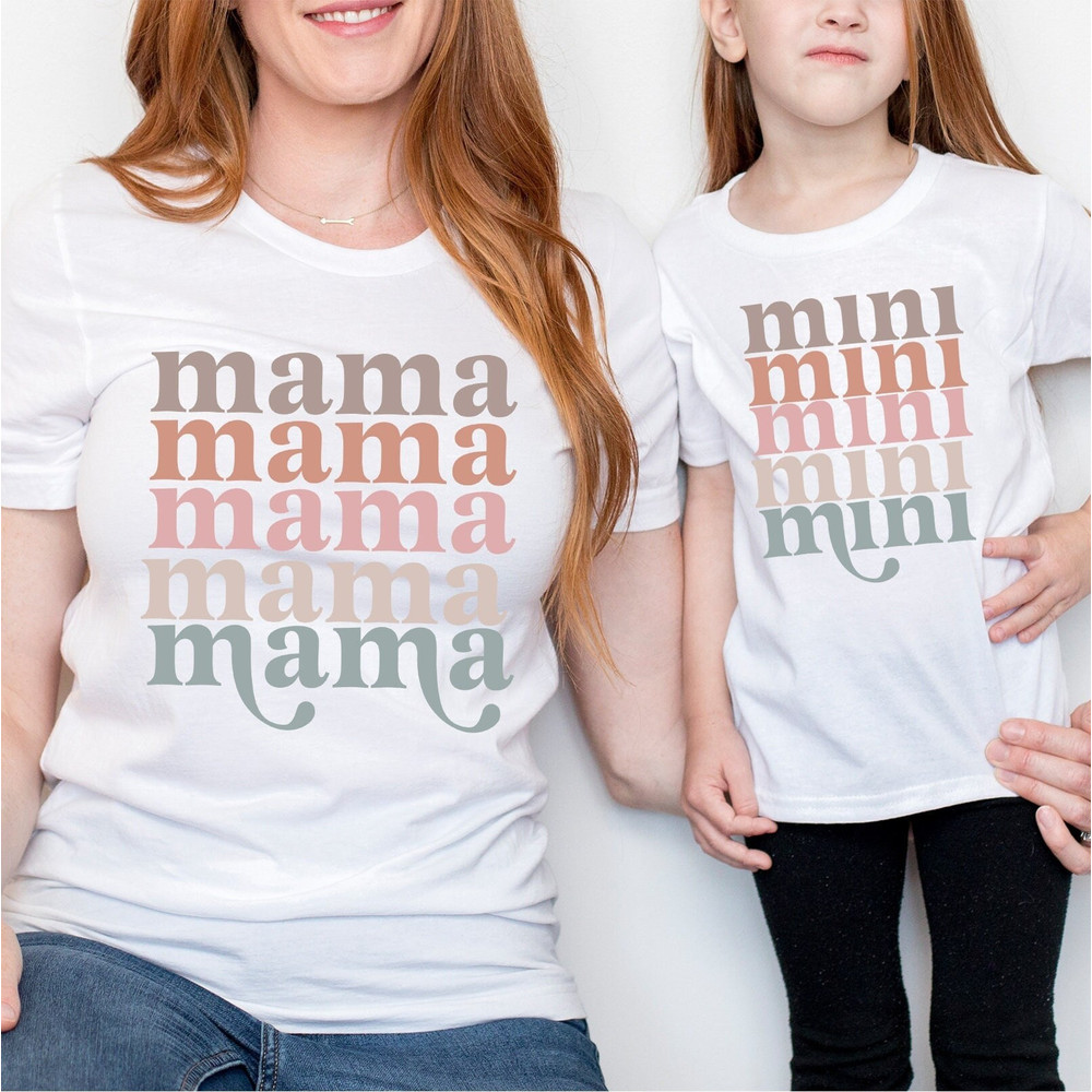 Retro Mama and Me shirt, Mama and baby tee, Mama t shirt, Retro Mama tee, Retro Mom tee, Retro Mama tee.jpg