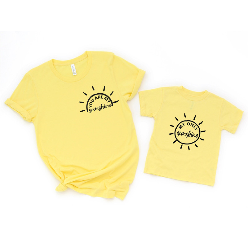 You Are My Sunshine, My Only Sunshine Shirt, Mama And Mini Shirt, Mommy And Me, Matching Mama Daughter, New Mom Gift, Mothers Day Gift, 1.jpg