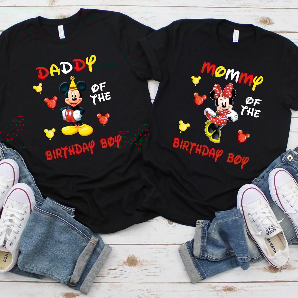Mommy of the Birthday Boy Mickey Shirt, Daddy of the Birthday Boy Mickey Shirt, Minnie Mouse and Mickey Mouse T-shirt, Birthday Party Shirt.jpg