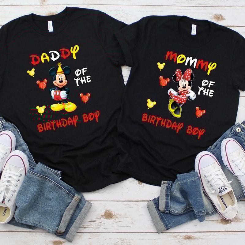 Mommy of the Birthday Boy Mickey Shirt, Daddy of the Birthday Boy Mickey Shirt, Minnie Mouse and Mickey Mouse T-shirt, Birthday Party Shirt.jpg