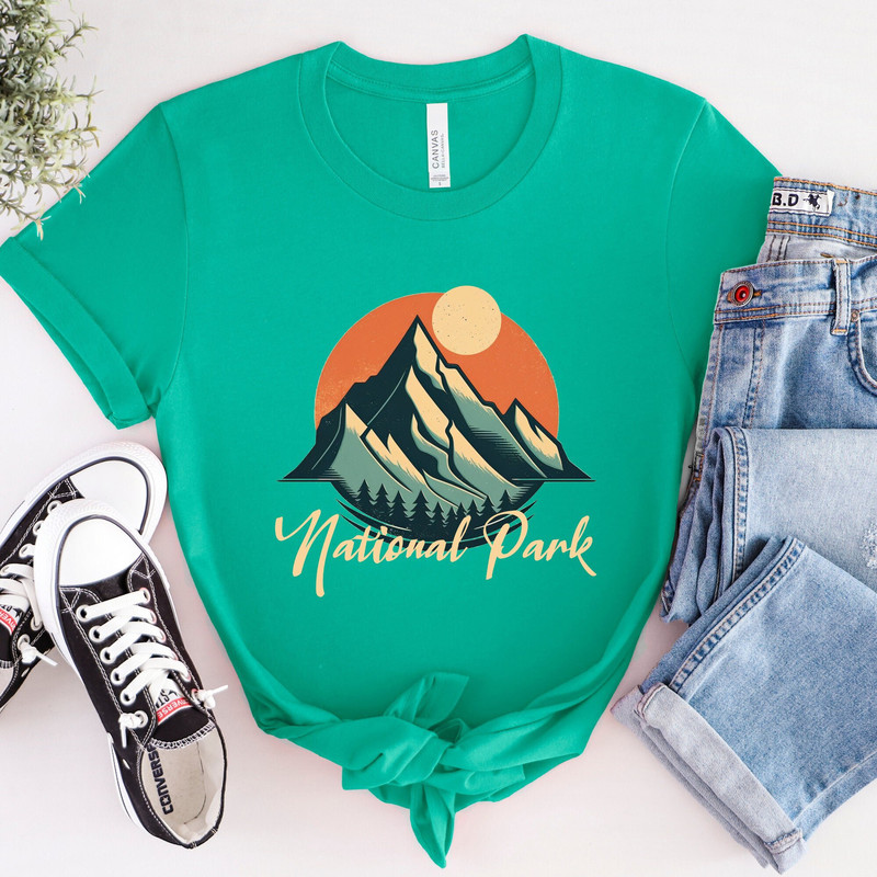 National Park sweatshirt, National Park Shirt, Camping Shirt, Mountain Shirt, Travel Forest Sweatshirt, Mount Rainier National Park.jpg
