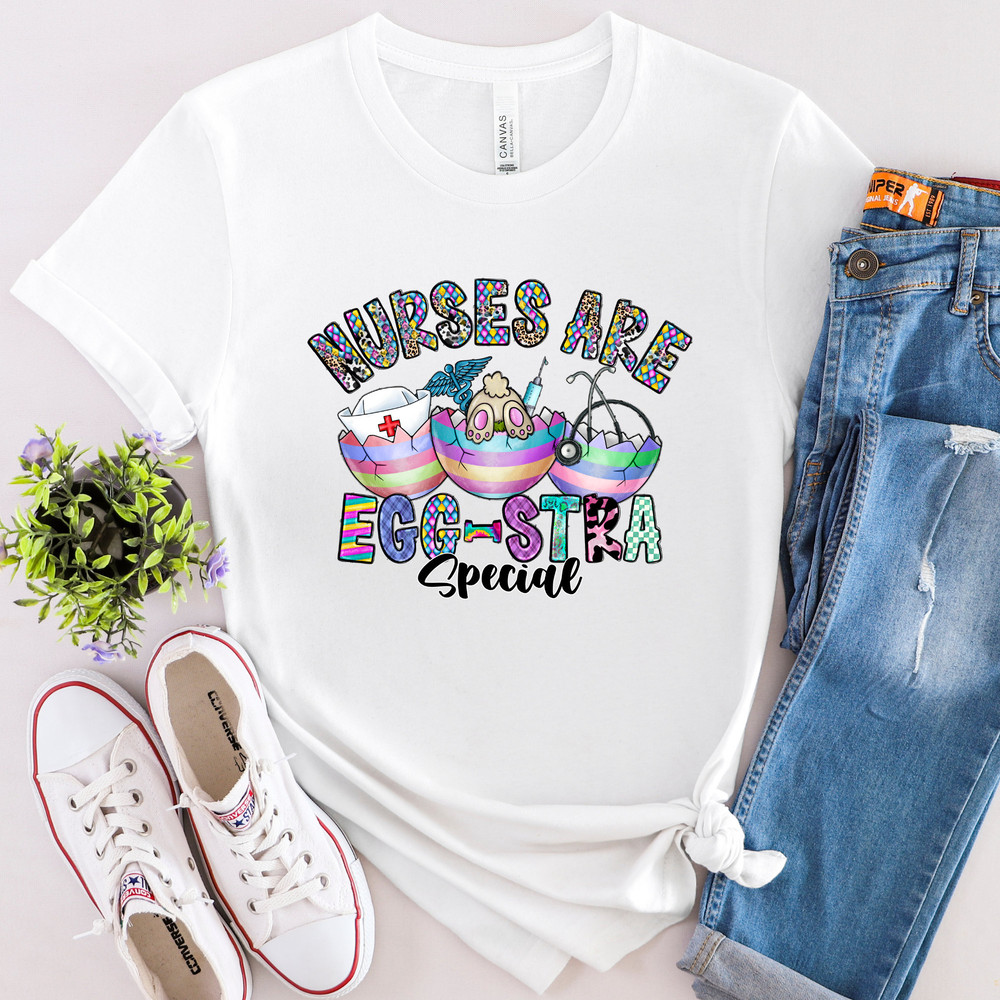 Nurses are Egg-stra Special T-shirt, Easter Nurse Shirt, Funny Nursing T-Shirt, Gift for Nurse Graduation, Bunny Sweater, Funny Easter Shirt 1.jpg