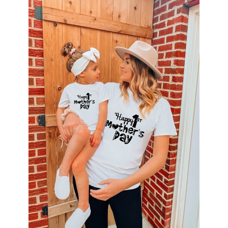 Happy First Mother's Day Tshirt, New Mother Gift T Shirt, 1st Time Mama Sweatshirt, Pregnancy Announcement Tote Bag, Gifts For Motherhood.jpg