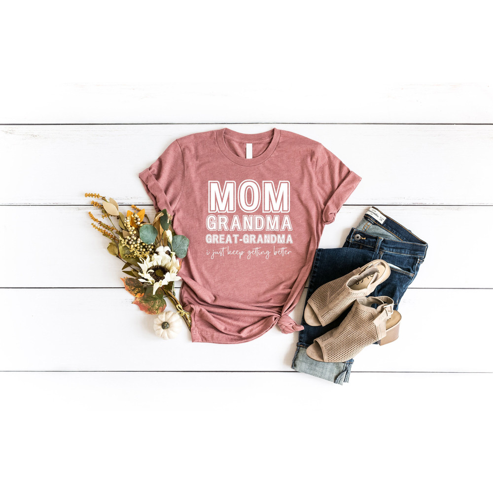Mom Grandma Great-Grandma Tshirt, Mother's Day Gift T Shirt, Baby Announcement Sweatshirt, Gift For New Mama, Cute Baby Reveal To Family Tee.jpg