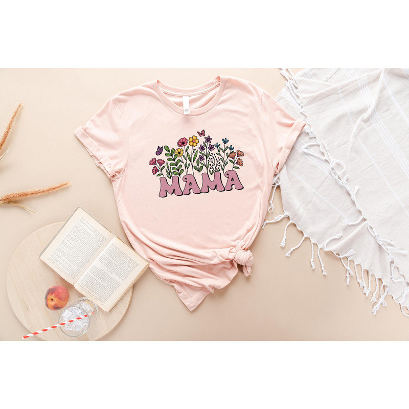 Wildflowers Mama T Shirt, Retro Mother's Day Gift Shirts, Flower Sweatshirt For Women, Floral New Mom Gifts, Flowers Mother Tote Bag Tees.jpg