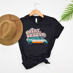 stay groovy tee, peace t-shirt, hippie tee vintage inspired cotton t-shirt, unisex tee, comfort colors t-shirt, oversize