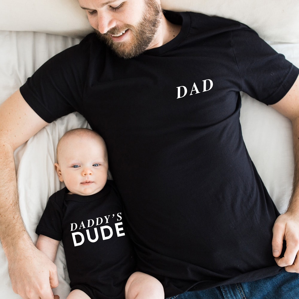Pocket Dad Tshirt, Matching Daddy and Daughter Gift Shirt, New Dad Sweatshirt For Hospital, Dada Daddy's Girl Dude T-shirt, Father Bday Tee.jpg