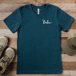 best dad pocket shirt, baba minimalist shirt, fathers day shirt, gift for baba shirt, new father shirt, cute papa shirt,