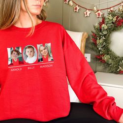 custom mama photo sweatshirt, custom mom photo sweatshirt, family photo sweatshirt, personalized mom sweatshirt, mother