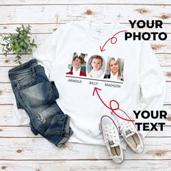 custom mom photo sweatshirt, family photo sweatshirt, personalized mom sweatshirt, mother day photo sweatshirt, custom m