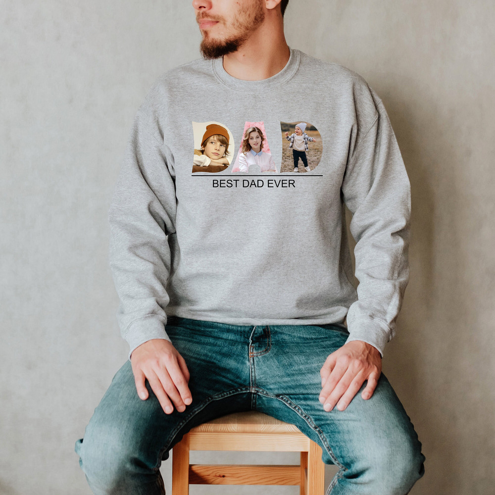 Custom Picture Gift For Dad, Photo Sweatshirt, Dad Photo Sweatshirt, Custom Photo Dad Sweatshirt, Dad Birthday Gift, Custom Text Dad Hoodie.jpg