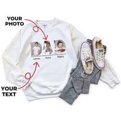 dad birthday gift, custom text dad hoodie, custom picture gift for dad, photo sweatshirt, dad photo sweatshirt, custom p