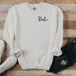 dede pocket sweatshirt, fathers day sweatshirt, cute dede minimalist sweatshirt, new grandpa sweatshirt, birthday grandp