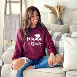 mama bear sweatshirt, mama bear hoodie, momma bear hodie, mama bear gift, sweatshirts for mom, mothers day gift, mom lif