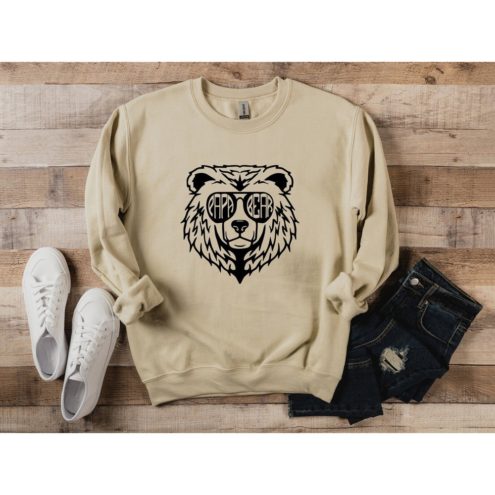 Papa Bear Sweatshirt, Dad Sweatshirt, Father's Day Sweatshirt, New Dad Sweatshirt, Best Dad Sweatshirt, Dad Life Sweatshirt, Cool Dad Hoodie.jpg