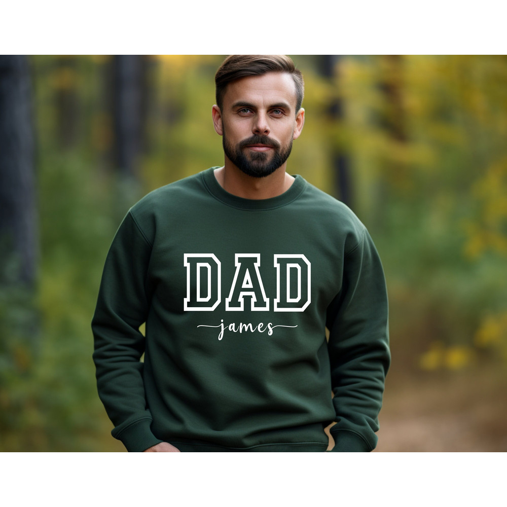 Personalized Dad Sweatshirt with Kids Name Custom Daddy Shirt Gift for New Dad Sweater Father's Day Gift.jpg