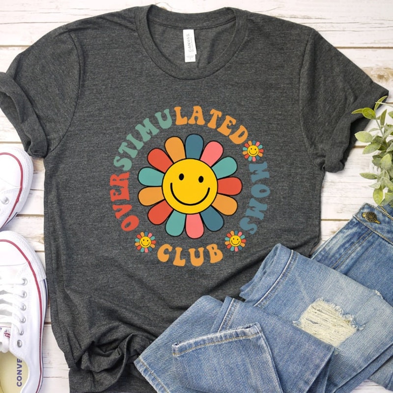 Overstimulated Mom shirt, Bad Moms club, Mothers day shirt, Motherhood Tee, Mothers day gift, Gift For Mom, Mother's Day Shirt, Mama Shirt.jpg