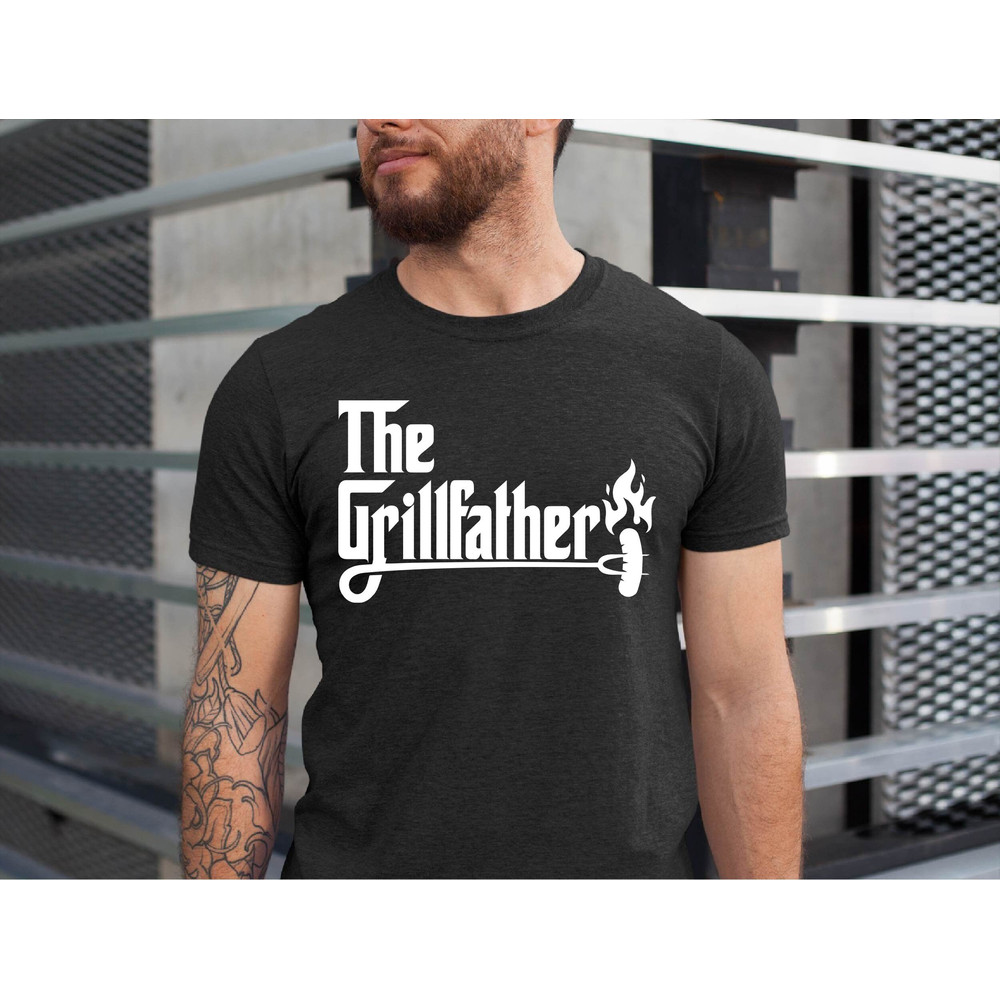 The Grillfather TShirt, Grill Master Dad Shirt, Fathers Day Grill Father Gift Tee, Picnic Lover Dad Tee, Funny The Grillfather Tshirt.jpg