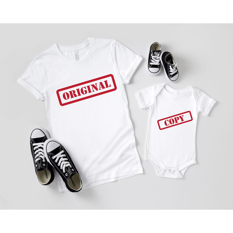 Original Copy Shirt, Original And Copy T-Shirt, Father And Son Daughter Matching Shirt, Father Baby Matching Tee, Mom And Me Shirt, Matching.jpg