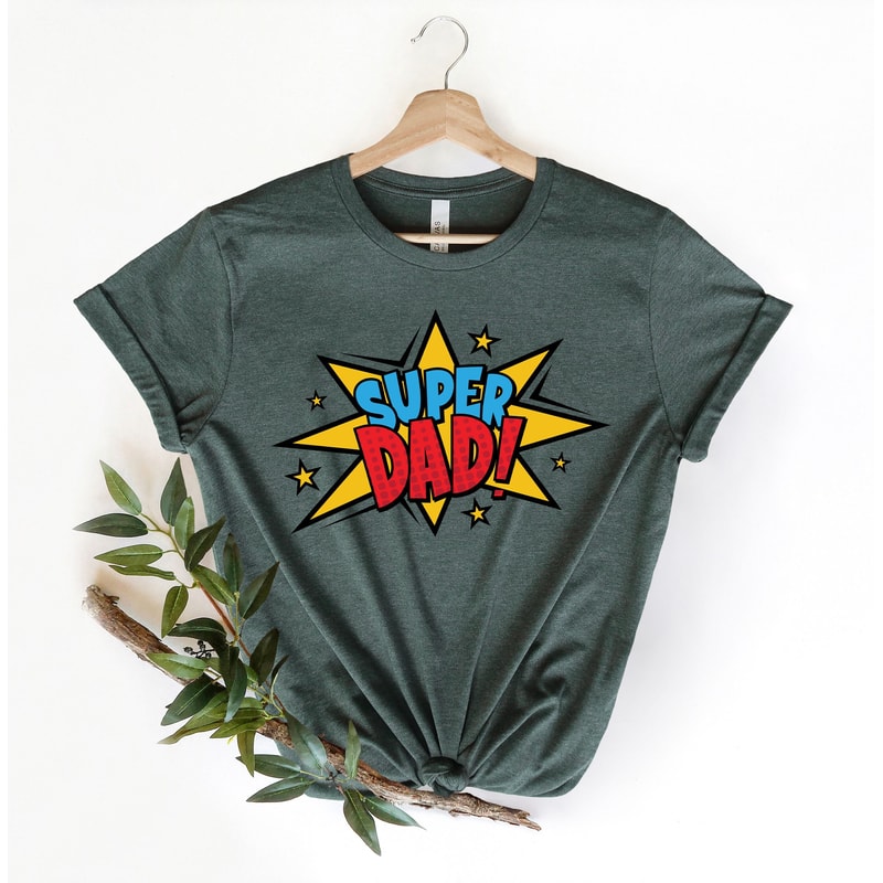 Super Dad Tshirt, Comic Dad Shirt, Hero T-Shirt for Dad, Fathers Day Shirt Gift, Dad Gift, Father's Day Gift.jpg