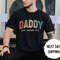 Christmas Gift for Daddy , Personalized Dad Shirt, Personalized Daddy Shirt, Kids Hand Name Shirt, Father's Day Shirt, Custom Daddy Shirt.jpg