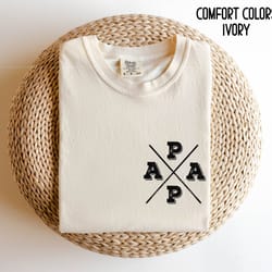 fathers day gift for papa ,papa shirt ,comfort colors papa shirt, pregnancy announcement for papa, gift for new papa gif